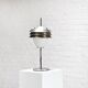 Italian table lamp in metal and opal glass, 1960s