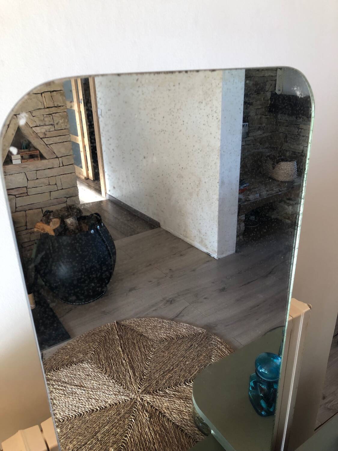Meuble d’entrée avec miroir mercure