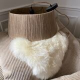 Jute/linen pendant light