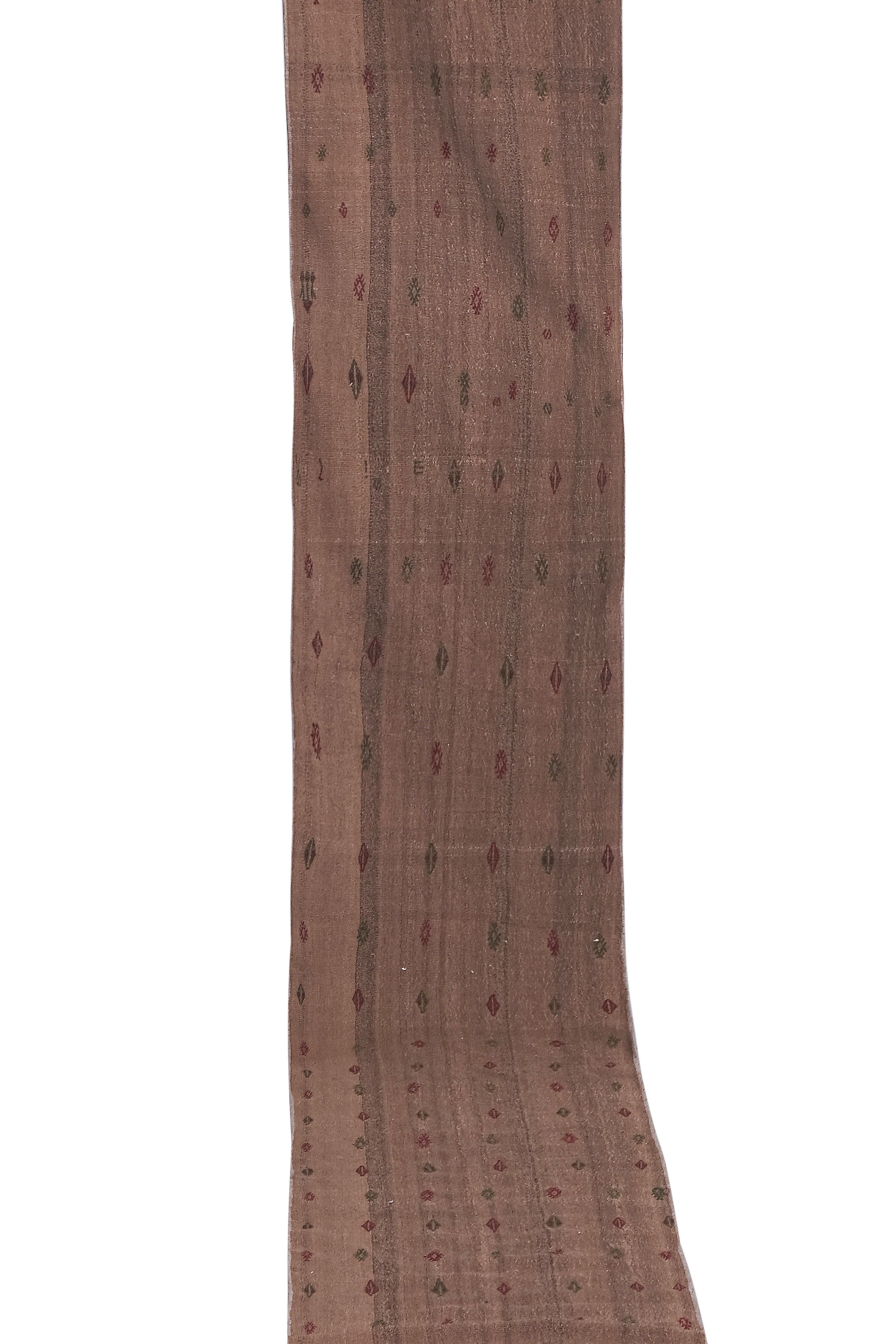 Vintage Turkish rug from Oushak, hand-woven 65x500 cm