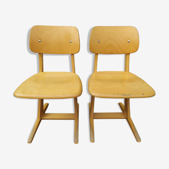 Lot de 2 chaises enfant Casala - vintage - petit modèle
