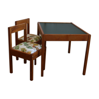 Ensemble chaises enfant et table