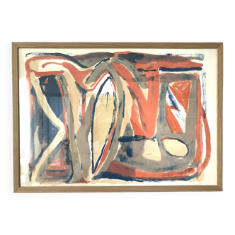 Bram VAN VELDE, Untitled, 1968. Original lithograph signed in pencil