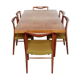 Table de salle à manger par Nanna Ditzel pour Saren Willadsen et chaises conçues par Kai Lyngfeldt-Larsen