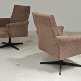Paire de fauteuils pivotant Tchécoslovaquie 1960