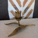 Candlestick candlestick brass flower