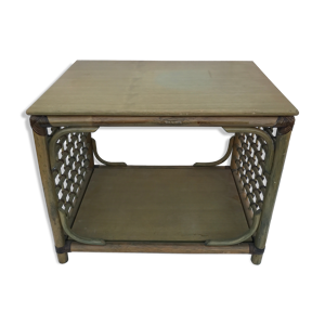 table basse  en rotin - osier