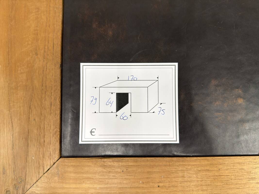 Bureau en teck classique anglais
