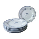 Set of 6 dessert plates in niderviller model perine