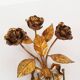 Set of 2 Original 1950's Italian gilt Toleware coat hangers