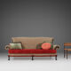 Extra large Victorian sofa and ottoman 1890