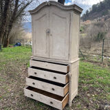 Nineteenth-century two-body sideboard.