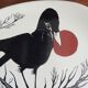 Decorative plate The raven and the fox Salins France