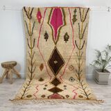 Handmade Moroccan Berber carpet 226 x 150 CM