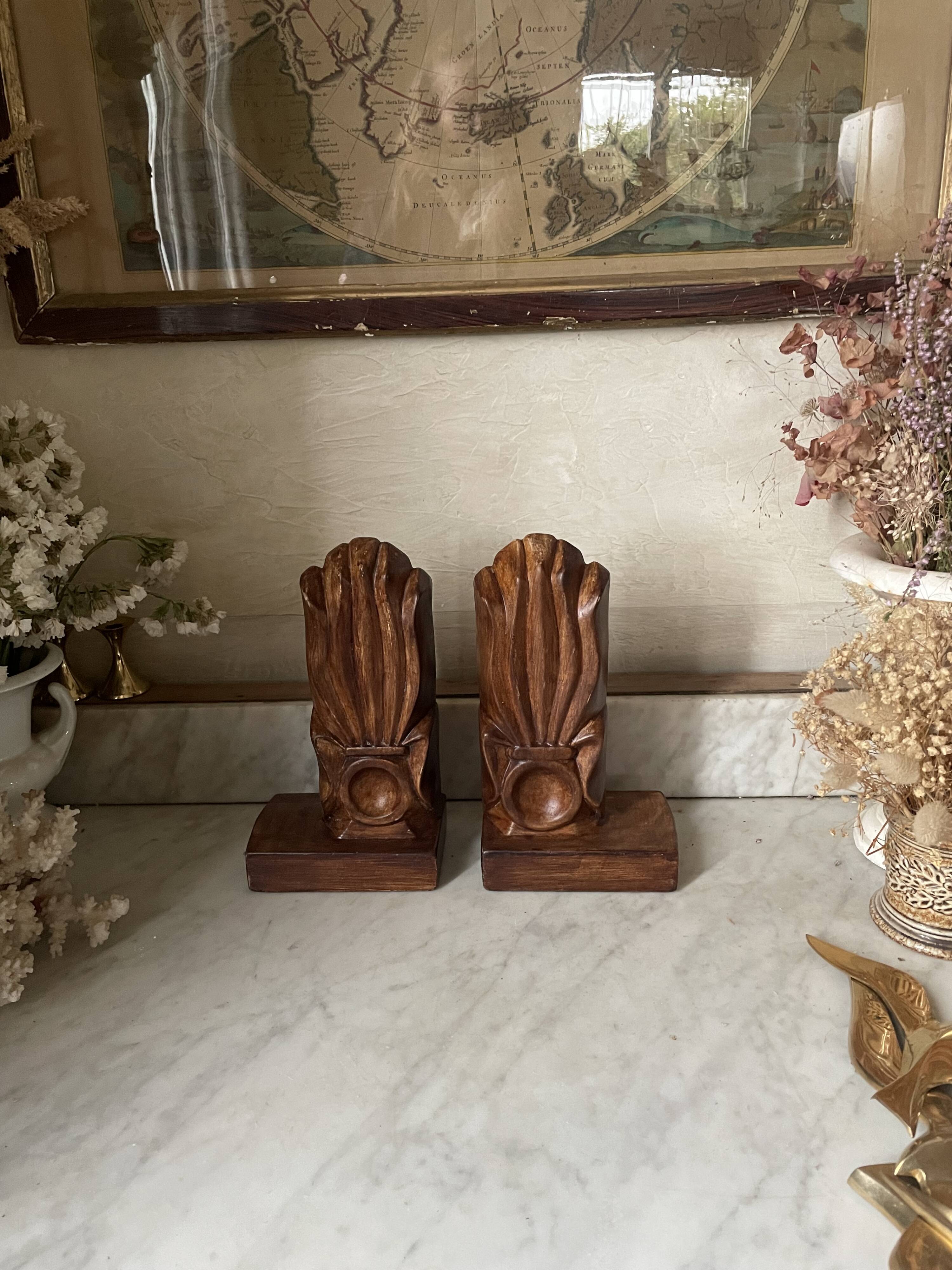 Art Deco ceramic bookends