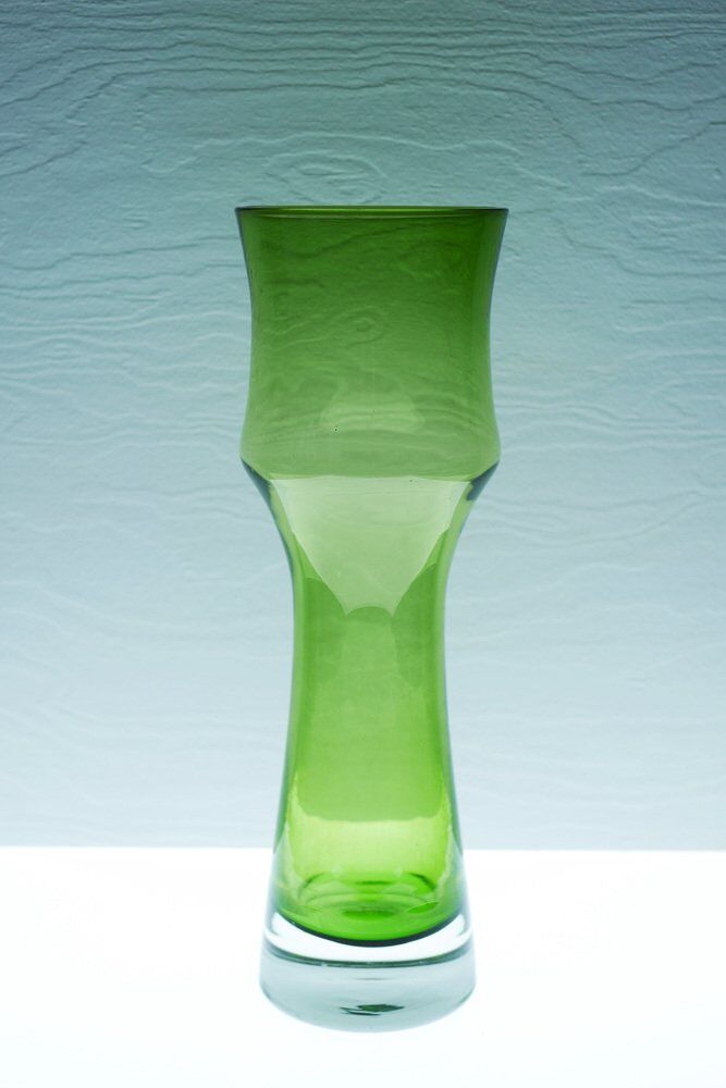 Mid-century modern glass vase by Bo Borgström for Åseda