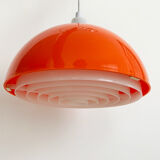Red Space Age Ceiling Light by A. Schröder Kemi, Denmark 1970s