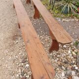 Pair of wooden benches