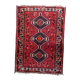 1930s Handmade Wool Rug with Three Medallions, 114 × 159 cm - 1C1294