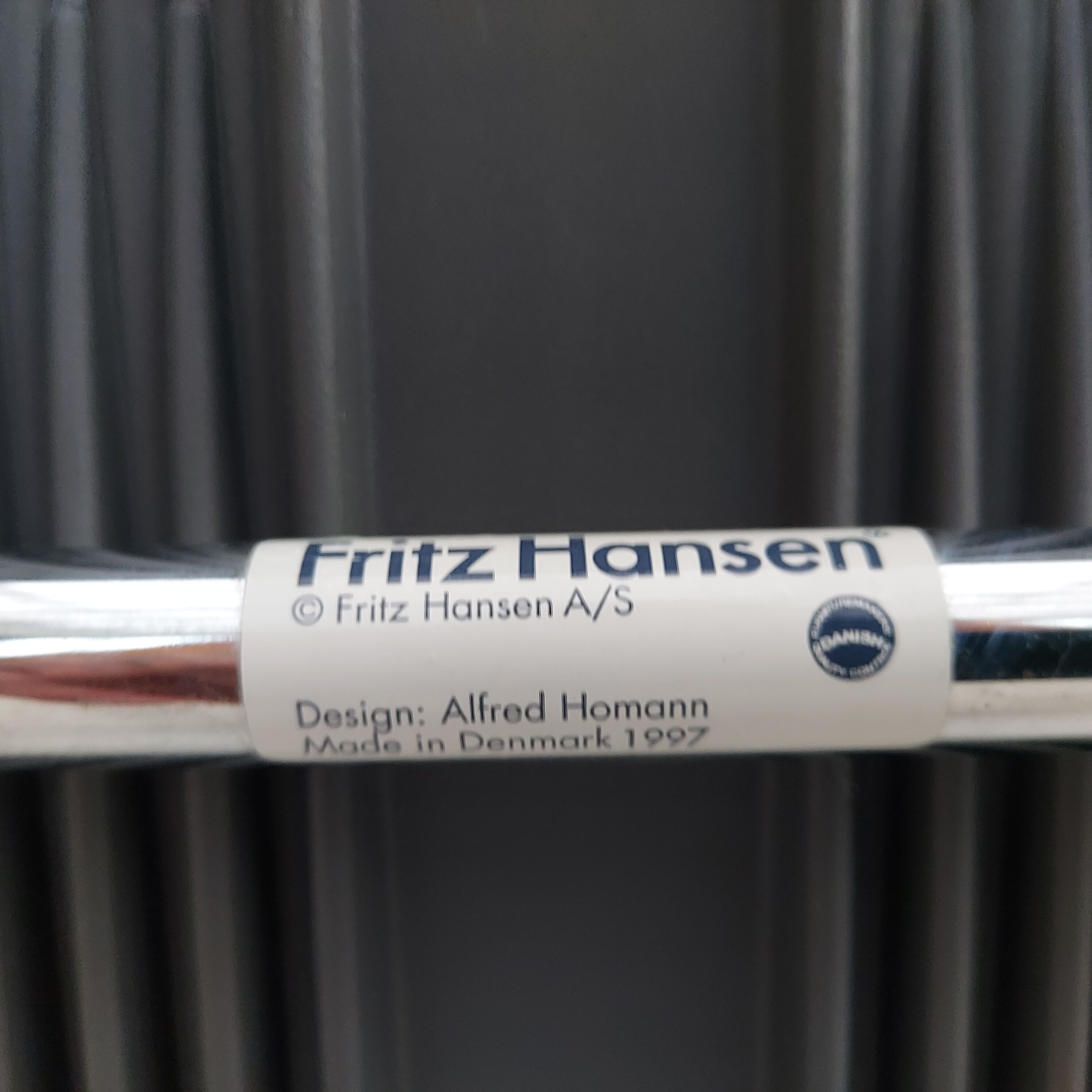 90s, Danish design by Alfred Homann, set of six "Ensemble" chairs, original condition