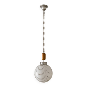 Lampe pendentif en verre