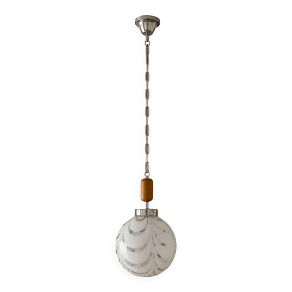 Lampe pendentif en verre de Murano vintage – années 1970