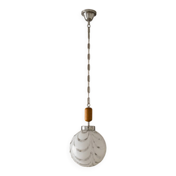 Lampe pendentif en verre de Murano vintage – années 1970