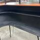 Cocktail bar in teak and metal and its 2 vintage stools 1950'S