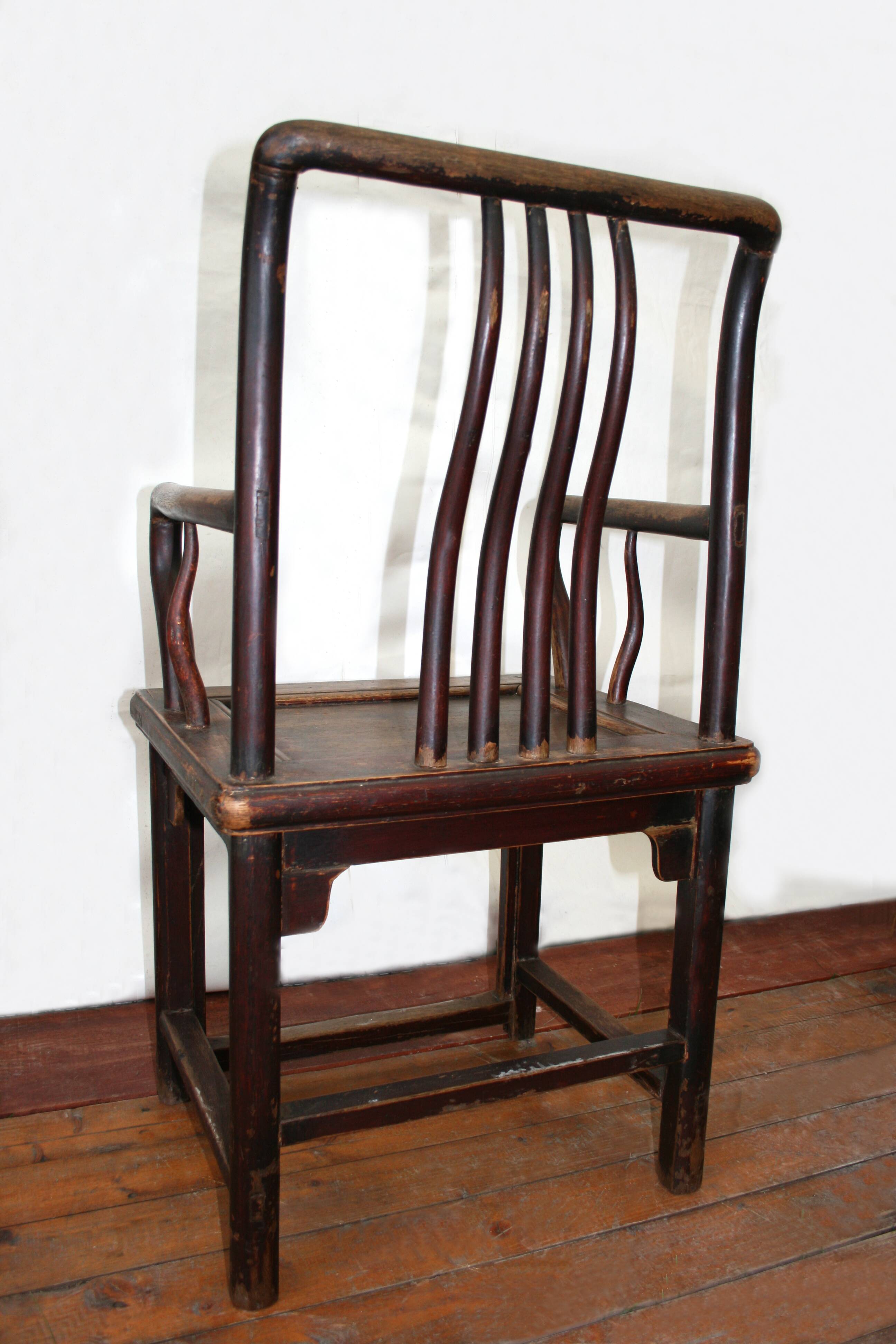 Pair of antique Chinese armchairs