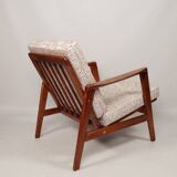 Scandinavian Vintage Armchair With Upholstery Bouclè Cushions Mid Century Design