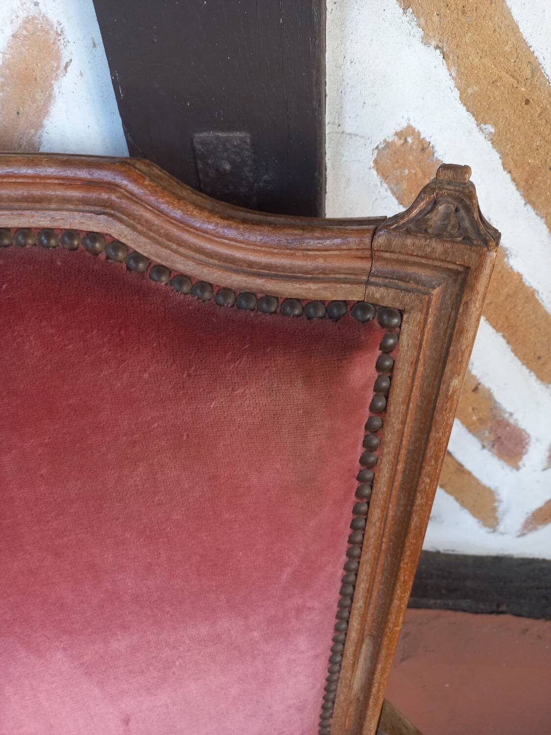 Louis XVI style bergère armchair