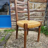 Set of 6 mulched wooden chairs