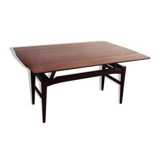 Table convertible de Niels Bach des années 60