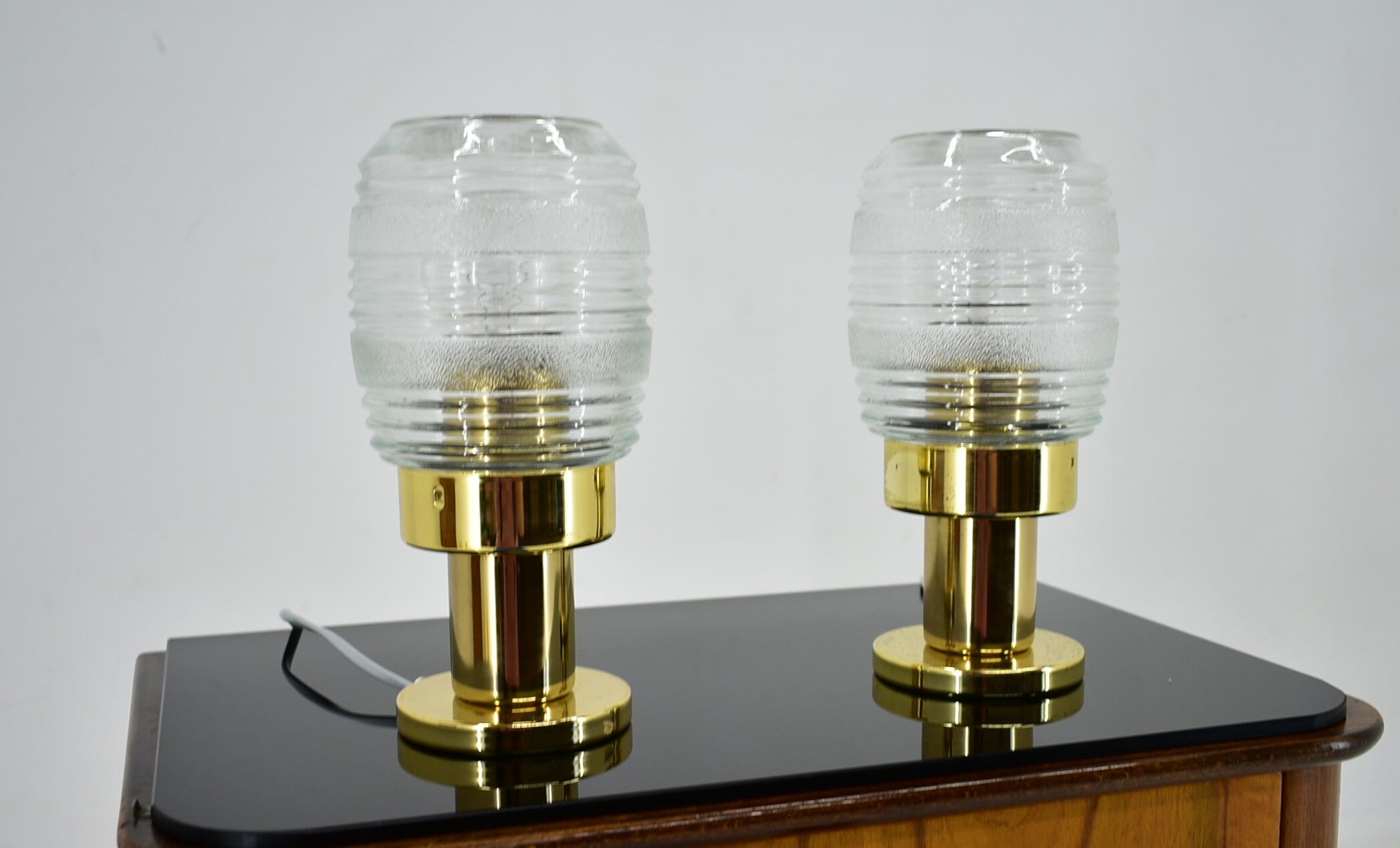 Pair of Mid-Century Table Lamps, Kamenicky Senov, 1960's