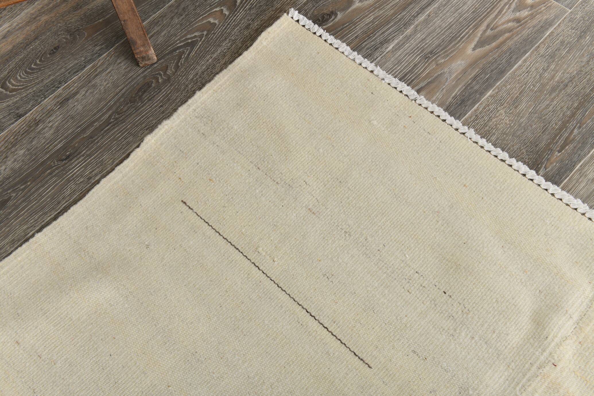 8x10 Cream & Beige Handmade Wool Vintage Rug, 248x301Cm