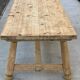 Georges Robert farmhouse table in solid raw wood, 1960, restored