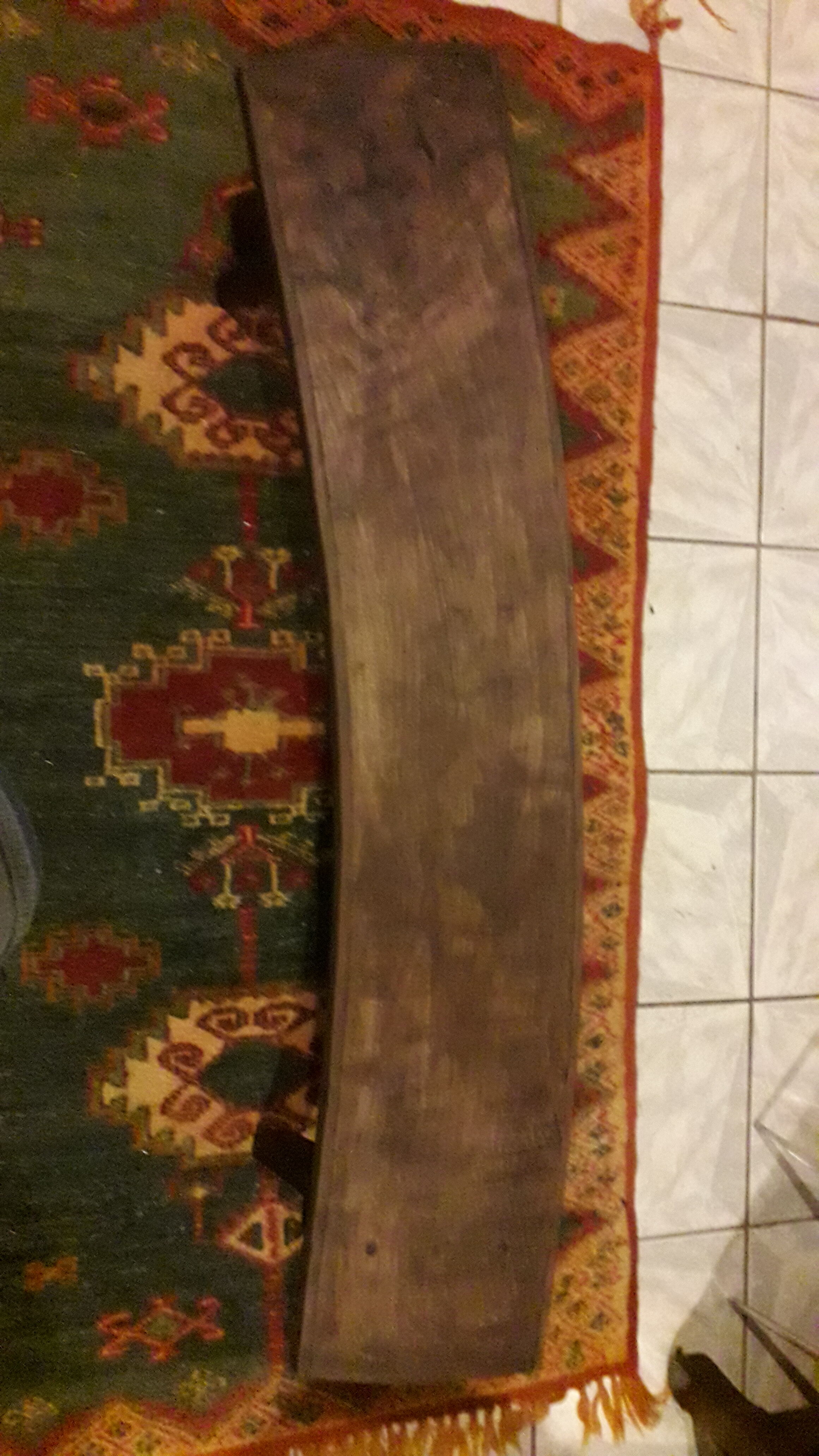Farm in oak bench