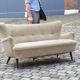 Reare Fauteuil Club Wing chair organic annéee 50