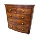Antique English Victorian mahogany chest of drawers, early 1900s