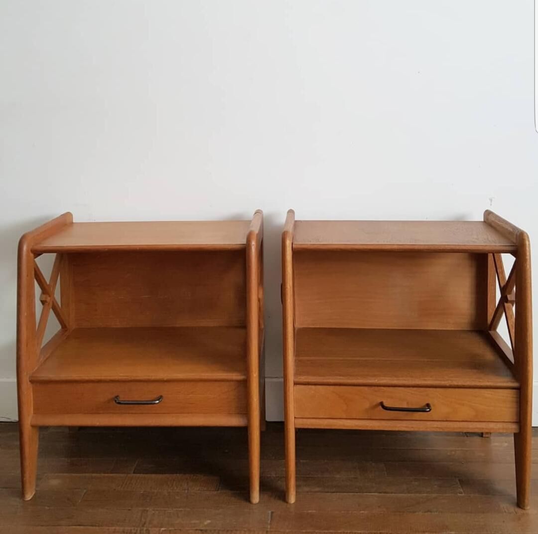 Pair of bedside
