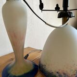 Lamp signed "le verre français"