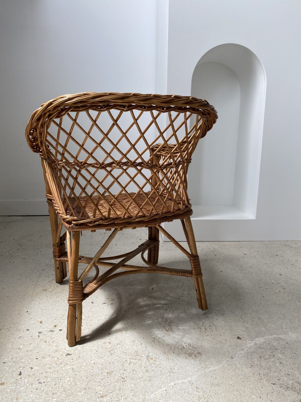 Rattan children's chair