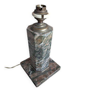 Pied de lampe vintage en marbre