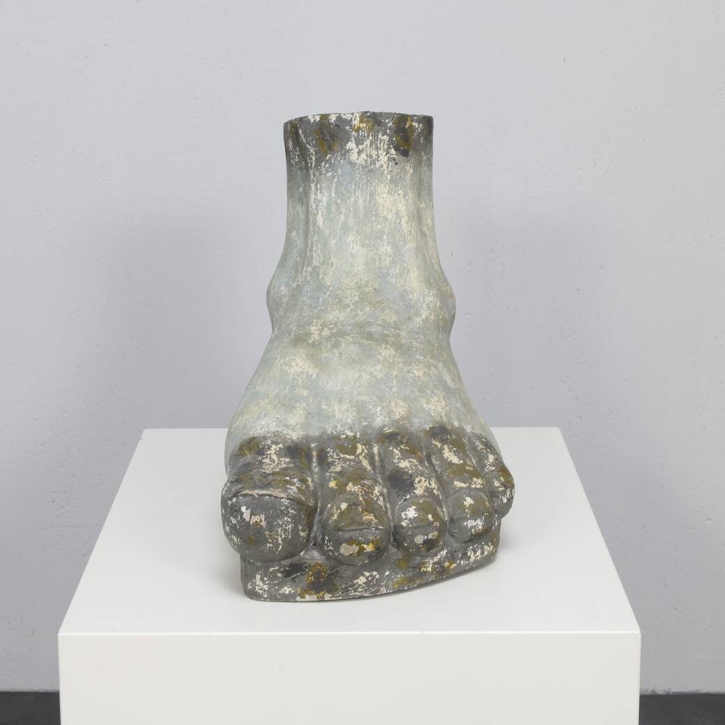 Decorative object sculpture large foot, 1960s