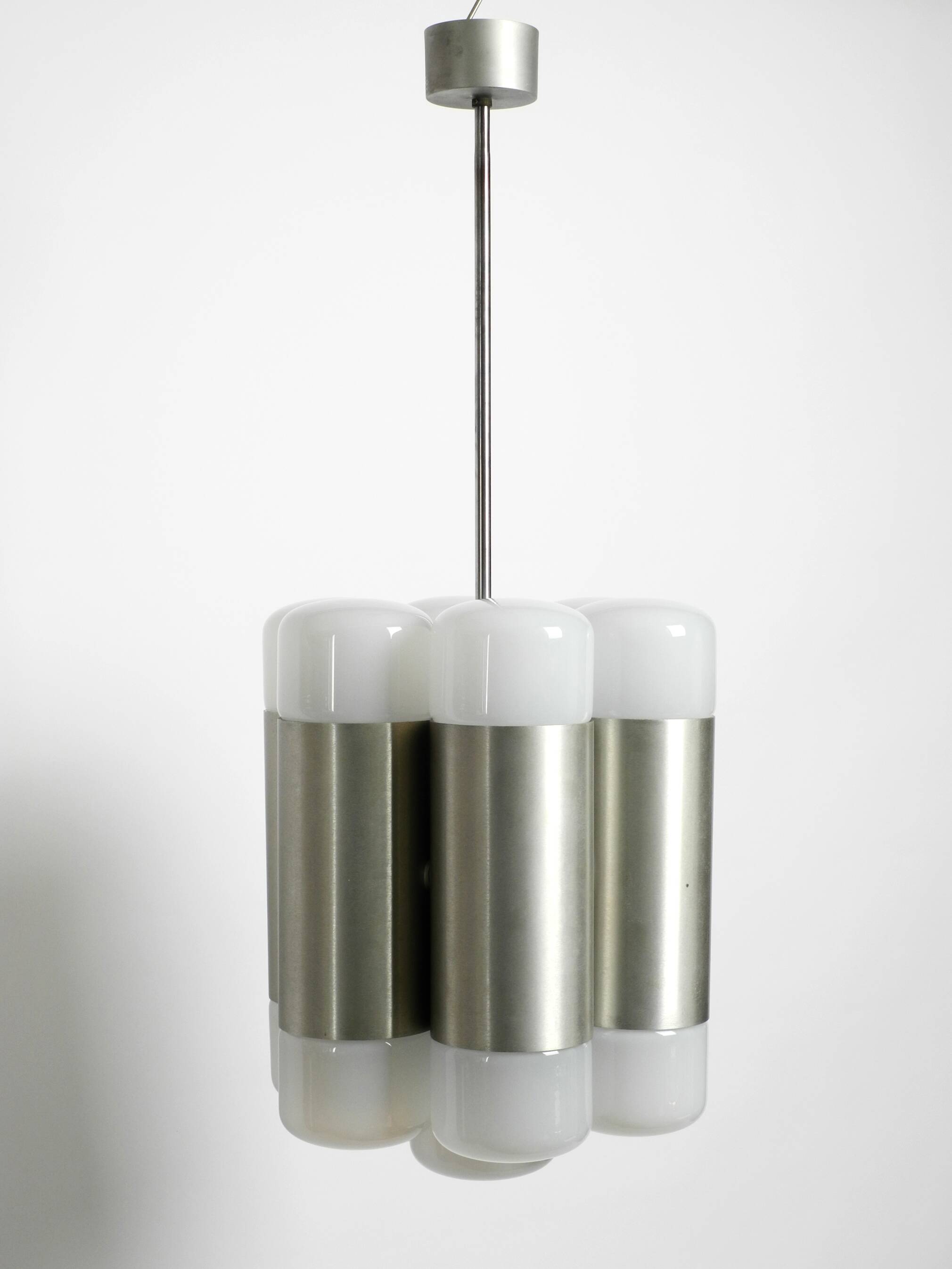 Italian 1960s Space Age ceiling lamp with 13 glasses by Goffredo Reggiani