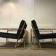 Fauteuil velours & or monoplace