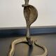 Vintage Cobra bronze candle holder from the 70s