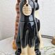 Cat cookie jar, ceramic cookie jar three vintage cats