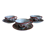 3 Vintage Teacups, Japan