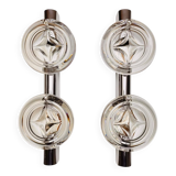 Pair of Space Age 70s double wall lights